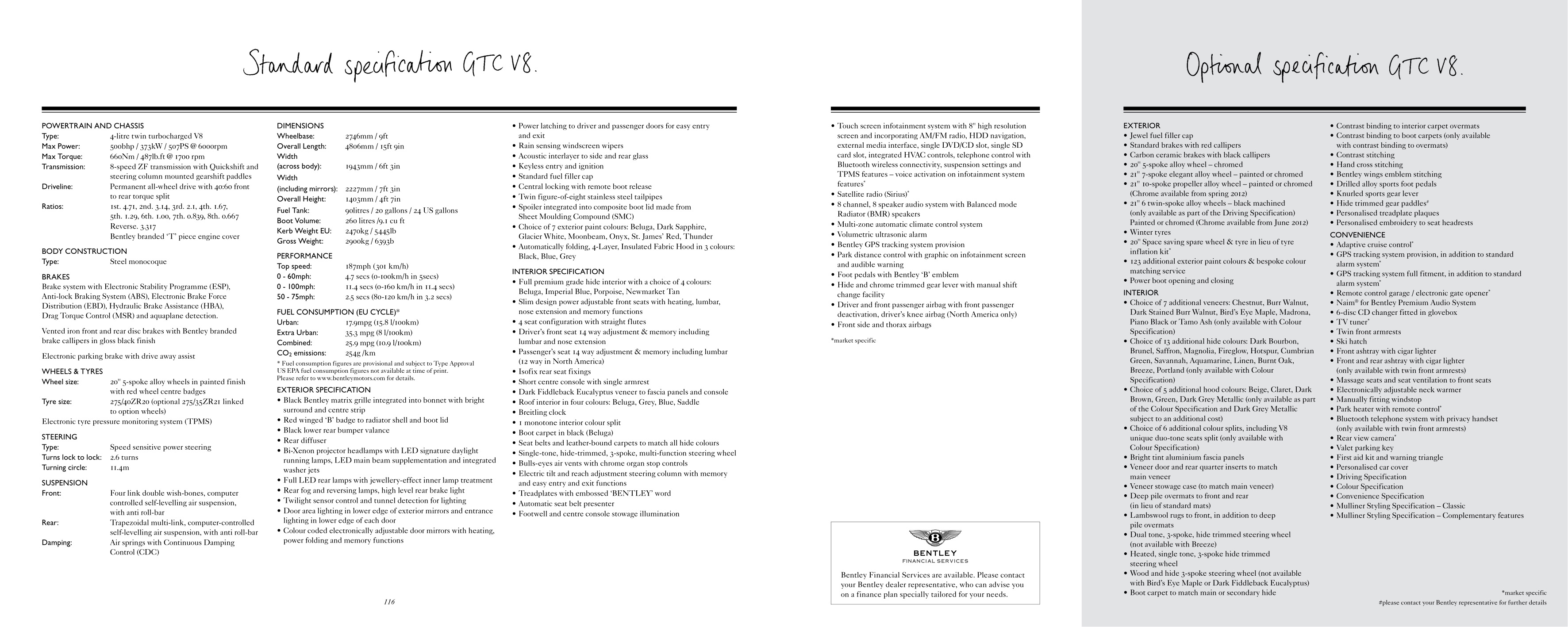 2012 Bentley Continental Brochure Page 29